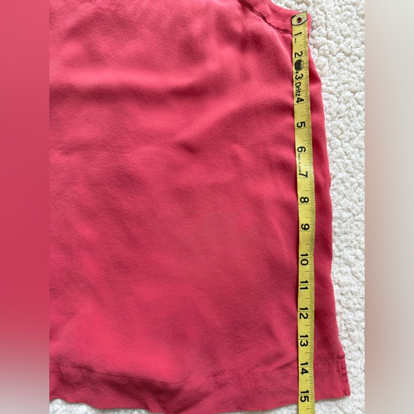 Silk Y2K Spaghetti Strap Cami Dainty Crochet Fairycore Rosey Pink Sz S - Picture 8 of 14